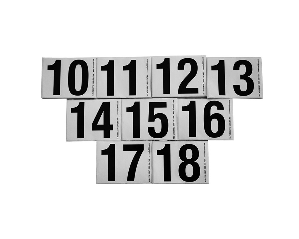 Hip Numbers Lanes 10-18 (25 of each number) Image 1